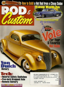 ROD & CUSTOM 2005 OCT - ADD A REMOTE BATTERY, 5" DROP AXLE, VON DUTCH Spcl*